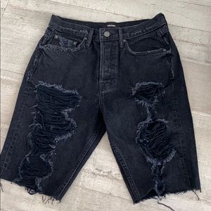 GRLFRND BLACK BIKER SHORTS